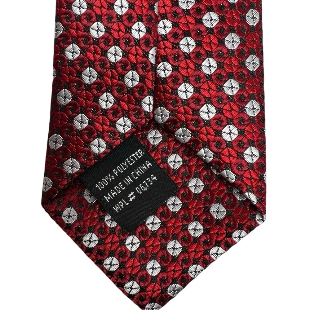 Neck Tie Boy Dark Red Wedding Suit Christmas Holiday School Clip On 17”Necktie